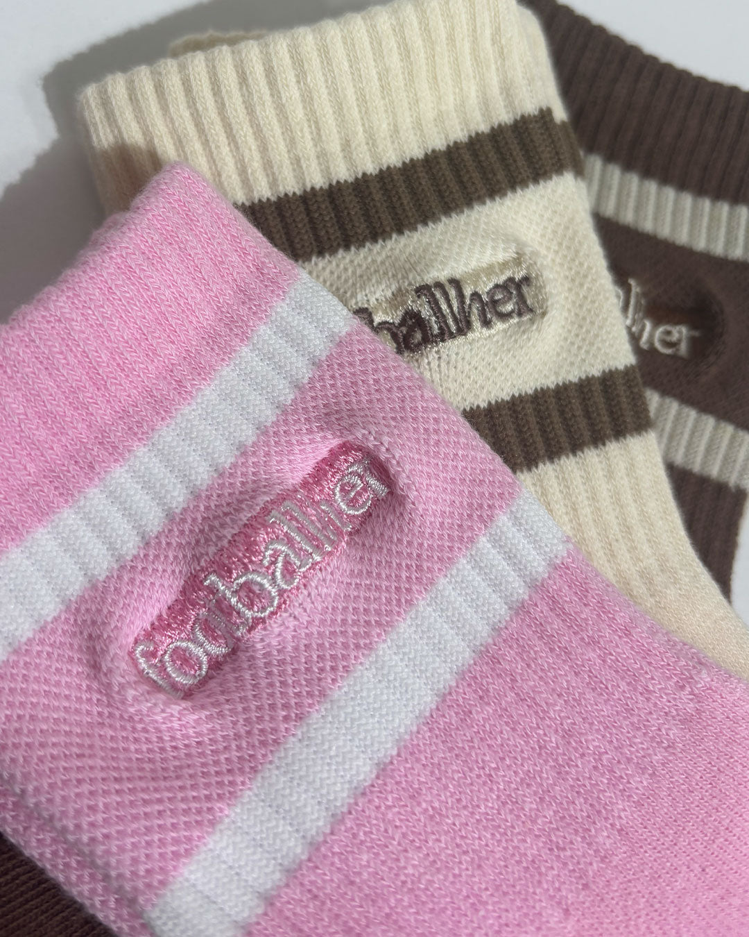 Girls' Everyday Striped Crew Sock 3pk