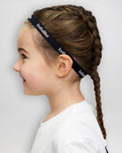 Side profile showing how the Footballher headband should be worn.