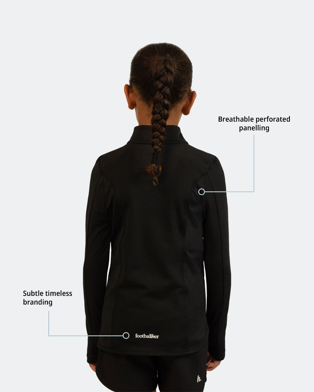 Girls' Core 1/4 Zip Training Top