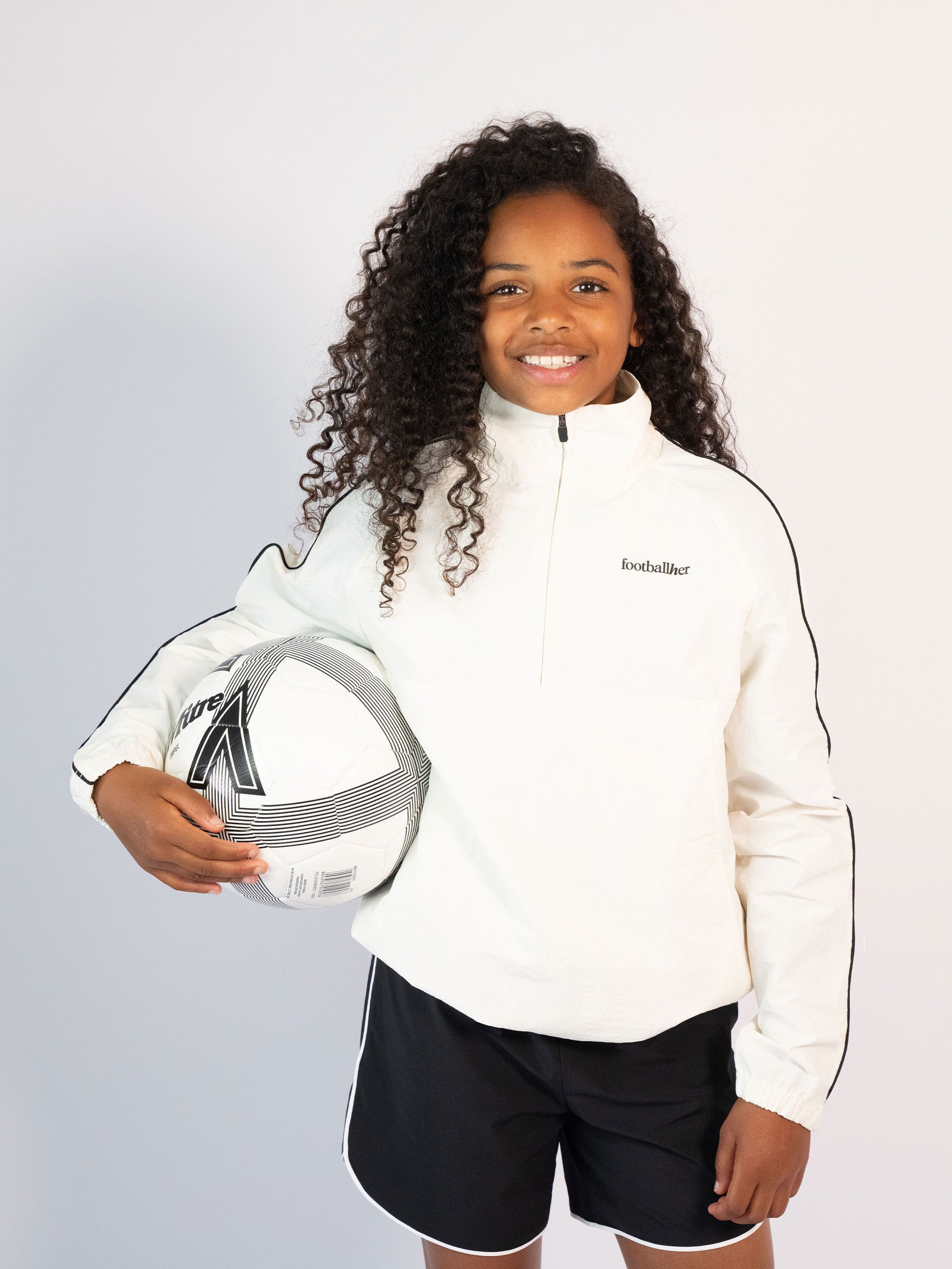 Girls' Piped 1/2 Zip Jacket